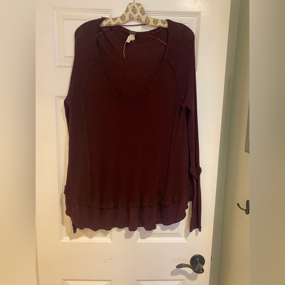 Free people long sleeve shirt